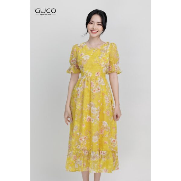 Đầm voan hoa 3357 GUCO - Hình ảnh 4