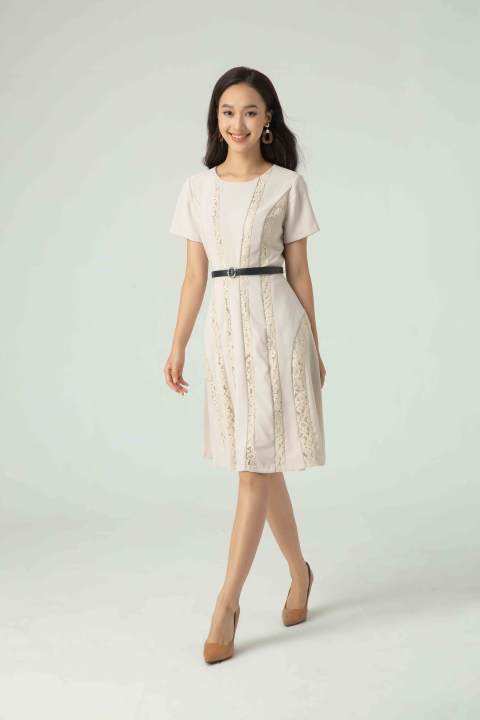 Đầm Xòe 2 lớp IVY moda MS 48M5228