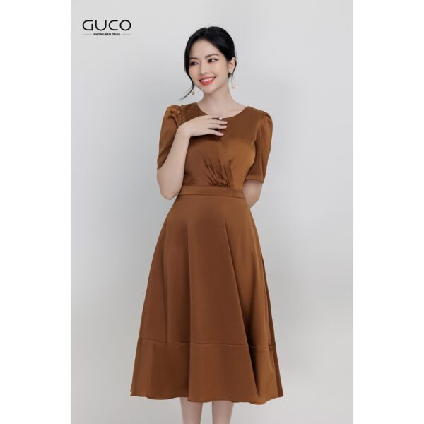 Đầm xòe 3359 cổ giọt nước Guco - Hình ảnh 4