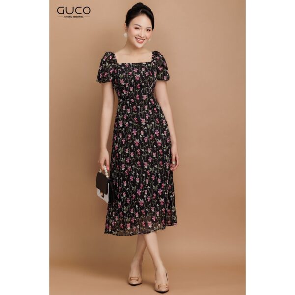 Đầm xòe hoa 3411 Guco - Hình ảnh 4