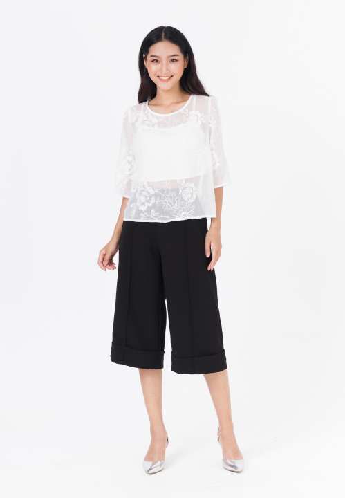 De Leah – Áo Croptop Tay Lửng – Thời Trang Thiết Kế