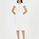 De Leah – Đầm Ôm Midi Đuôi Cá – Thời Trang Thiết Kế