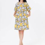 De Leah – Đầm Suông Tay Bồng – Thời trang Thiết Kế