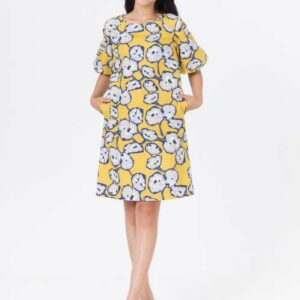 De Leah - Đầm Suông Tay Bồng - Thời trang Thiết Kế