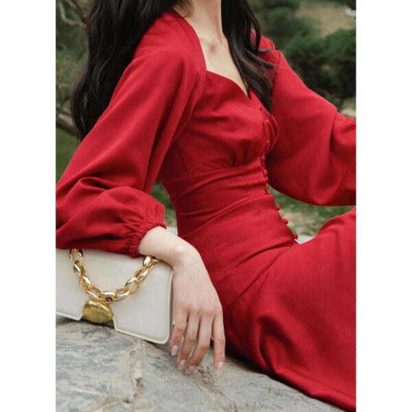 DOTTIE PREMIUM - Đầm Double Silk Midi Dress D0162 - Ảnh 4