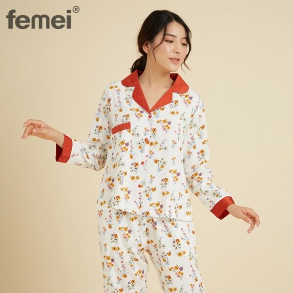 FEMEI - Bộ pyjama dài tay PND016 - Hình ảnh 2