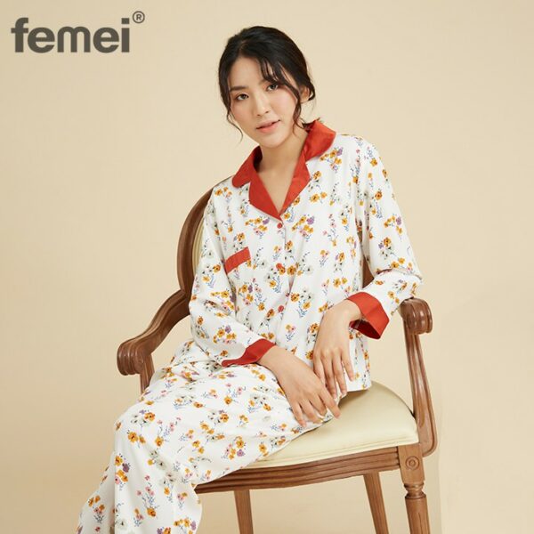 FEMEI - Bộ pyjama dài tay PND016 - Hình ảnh 5