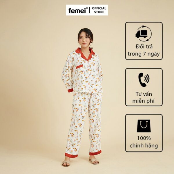 FEMEI - Bộ pyjama dài tay PND016