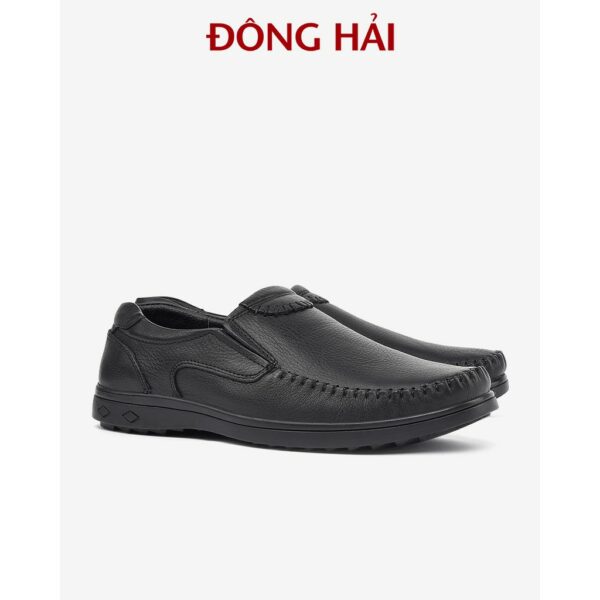 Giày lười nam Đông Hải da bò cao cấp đế cao su liền khối tăng vẻ nam tính- G0321 - Ảnh 3