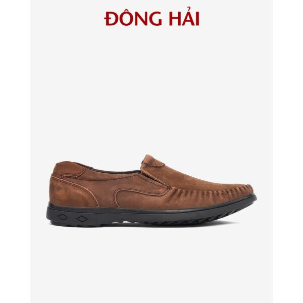 Giày lười nam Đông Hải da bò cao cấp đế cao su liền khối tăng vẻ nam tính- G0321 - Ảnh 6