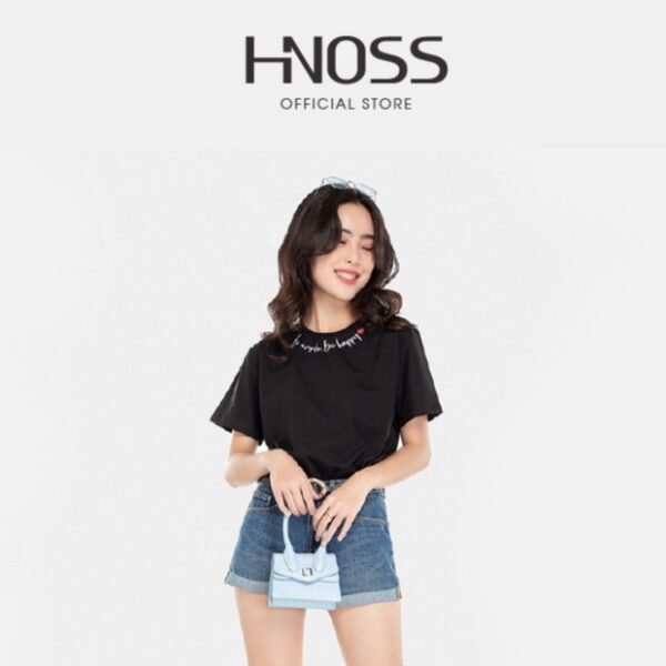HNOSS - Quần Short Jeans Lai Lật - CMC12101032
