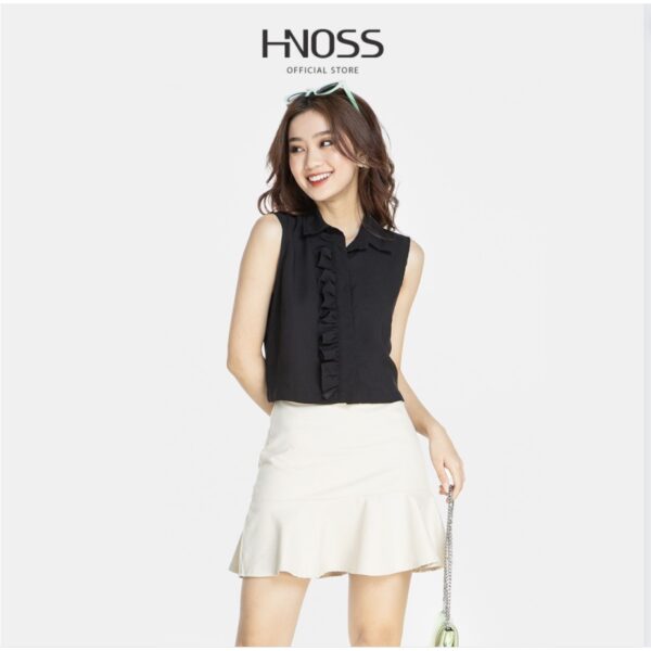 HNOSS - Sơmi Phối Bèo Nẹp Nút - ASM004