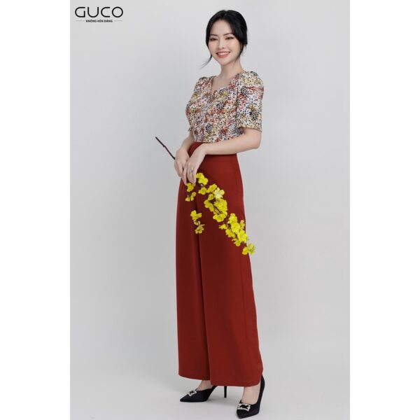 Jump ống suông phối áo hoa 3374 GUCO - Hình ảnh 2