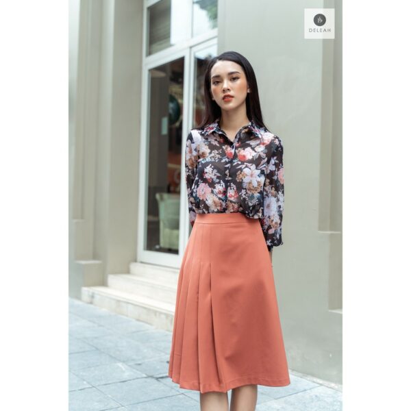 [Mã BMBAU50 giảm 7% tối đa 50K đơn 99K] De Leah - Chân Váy A Xếp Li Lệch - Thời trang thiết kế - Hình ảnh 8