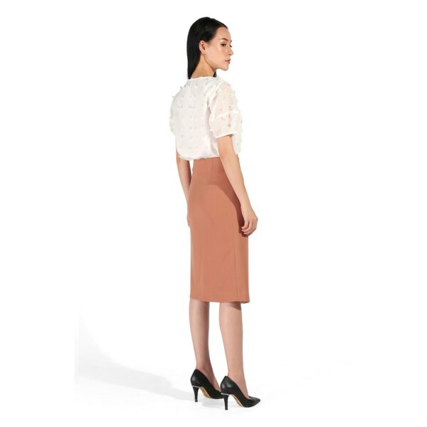 [Mã BMBAU50 giảm 7% tối đa 50K đơn 99K] DE LEAH - Chân Váy Midi Đắp Vạt Lệch - Thời trang thiết kế - Hình ảnh 4