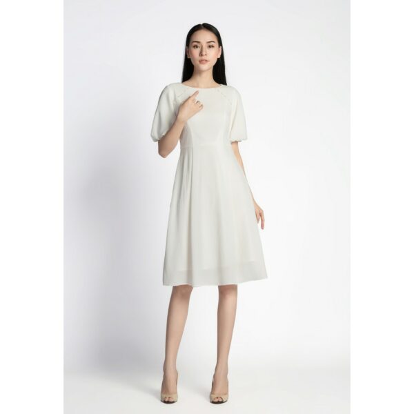 [Mã BMBAU50 giảm 7% tối đa 50K đơn 99K] De Leah - Đầm Xoè Tay Bồng - Thời trang thiết kế - Hình ảnh 2