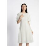[Mã BMBAU50 giảm 7% tối đa 50K đơn 99K] De Leah – Đầm Xoè Tay Bồng – Thời trang thiết kế