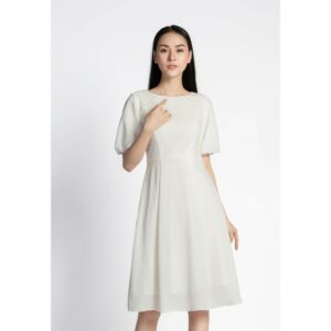 [Mã BMBAU50 giảm 7% tối đa 50K đơn 99K] De Leah - Đầm Xoè Tay Bồng - Thời trang thiết kế