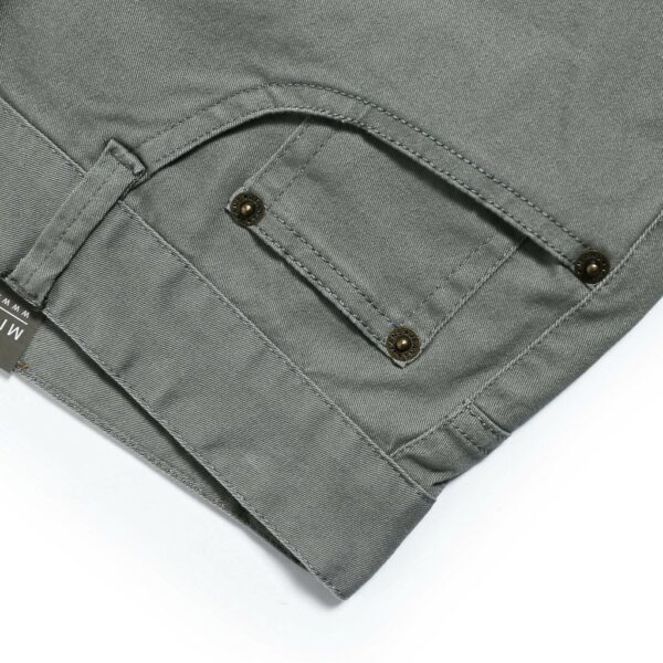 [Mã BMBAU50 giảm 7% tối đa 50K đơn 99K] Quần Khaki Túi Jeans trơn Xám Nhạt CEFFYLO, Form Slimfit, Co Giãn - Hình ảnh 2