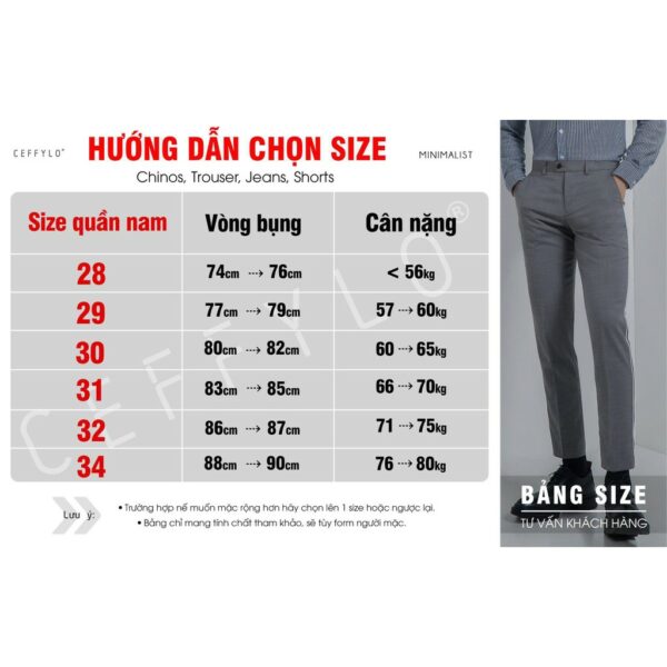 [Mã BMBAU50 giảm 7% tối đa 50K đơn 99K] Quần Khaki Túi Jeans trơn Xám Nhạt CEFFYLO, Form Slimfit, Co Giãn - Hình ảnh 9