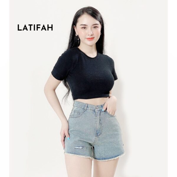 [Mã BMBAU50 giảm 7% tối đa 50K đơn 99K] Quần short jeans nữ LATIFAH tua lai có rách QS012 phong cách hàn quốc