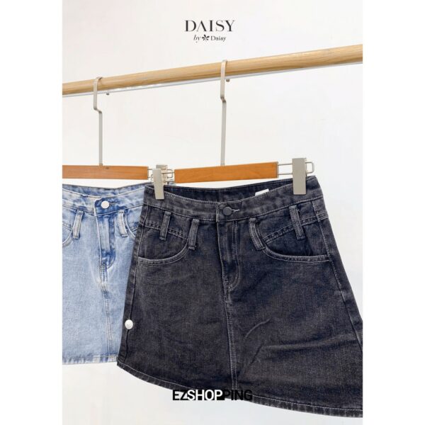 [Mã SKAMLTSM9 giảm 10% đơn 99K] 322097 - Chân váy jean chữ A đỉa lệch Daisy - Hình ảnh 3