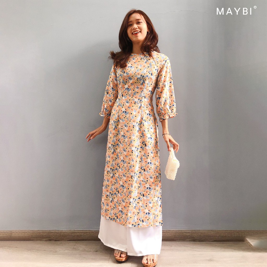 MAYBI – Áo dài Lam Túc (Không kèm quần lụa)