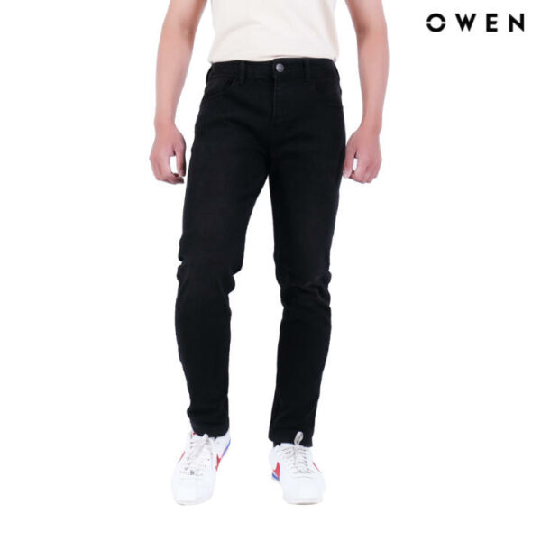 OWEN - Quần Jean dài Slimfit màu đen QJSL21822