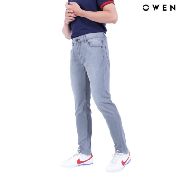 OWEN - Quần Jean dàiSlimfit màu xám QJSL21823