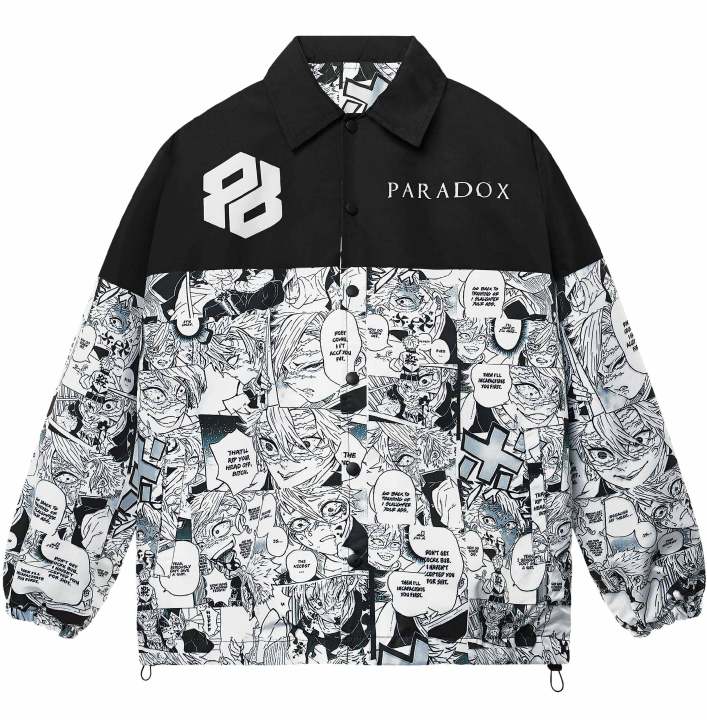 PARADOX Áo khoác dù COMIC OVER-PRINTED JACKET