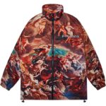 PARADOX Áo khoác dù dây kéo ANDREAS ZIP OVER-PRINTED JACKET