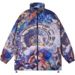 PARADOX Áo khoác dù dây kéo BEAD ZIP OVER-PRINTED JACKET