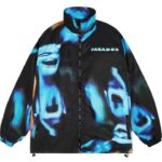 PARADOX Áo khoác dù dây kéo CHORTLE ZIP OVERPRINTED JACKET