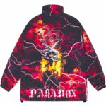 PARADOX Áo khoác dù dây kéo INTERTWINE ZIP OVERPRINTED JACKET