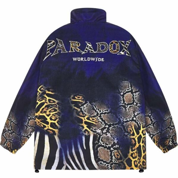 PARADOX Áo khoác dù dây kéo SHED ZIP OVERPRINTED JACKET