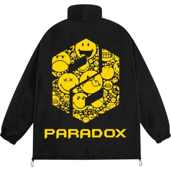 PARADOX Áo khoác dù dây kéo YELLOW SIMPER LOGO ZIP JACKET