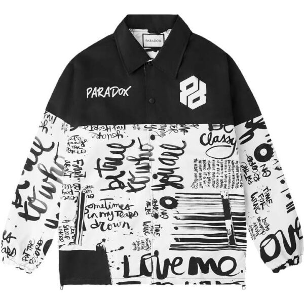 PARADOX Áo khoác dù LOVE LETTER OVER-PRINTED JACKET