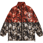 PARRADOX Áo khoác dù UNME ZIP OVER-PRINTED JACKET