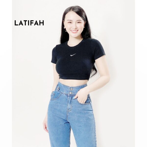 Quần baggy jeans nữ LATIFAH form rộng 2 bách nhọn QD015 ulzzang phong cách hàn quốc - Hình ảnh 4