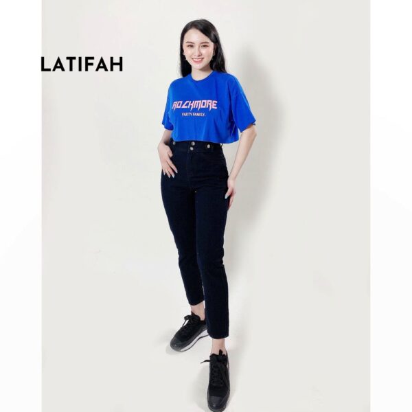 Quần baggy jeans nữ LATIFAH form rộng 2 bách nhọn QD015 ulzzang phong cách hàn quốc - Hình ảnh 6