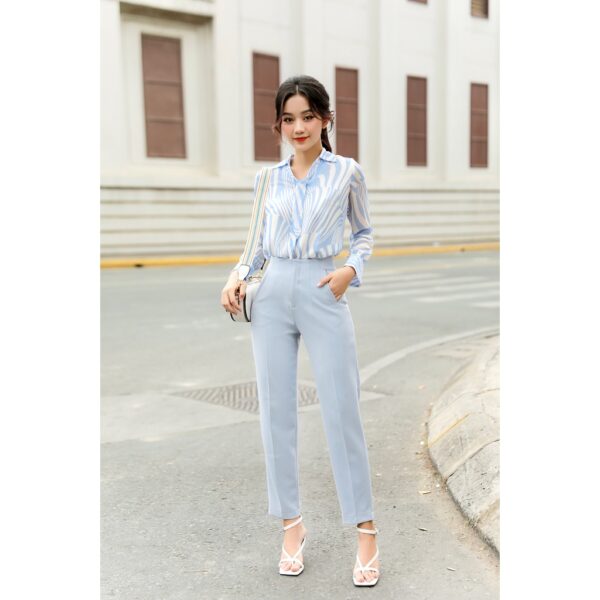 Quần Baggy Nữ Công Sở Lưng Cao GILLEE Tuyết Mưa Cơ Bản - Hình ảnh 7