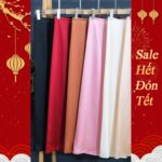 Quần culottes lụa trơn DAISY chất lụa SATIN mềm mại mịn màng bay dáng mặc cùng áo dài, 6 màu sắc 3 size (S M L) TKQ9998