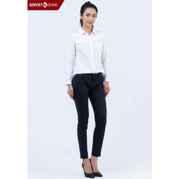 Quần dài Kaki Nữ slimfit TQ107K519 GENVIET - Hình ảnh 3