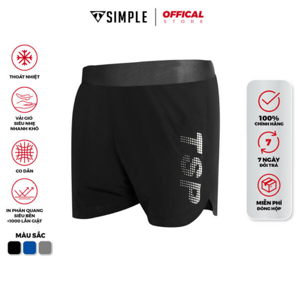 Quần Đùi Thể Thao Nam TSIMPLE V2 Short tập gym vải gió thoáng mát co giãn thoải mái vận động QGRP2