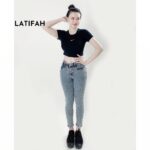 Quần jeans dài nữ co giãn LATIFAH cạp thường màu xám trắng QD029 phong cách trẻ trung năng động