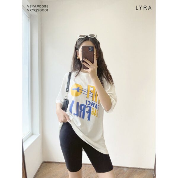 Quần legging lửng bó LYRA biker short nữ cạp chun vải thun dầy dặn co giãn tốt thoải mái năng động - VXYQS0001 - Hình ảnh 2