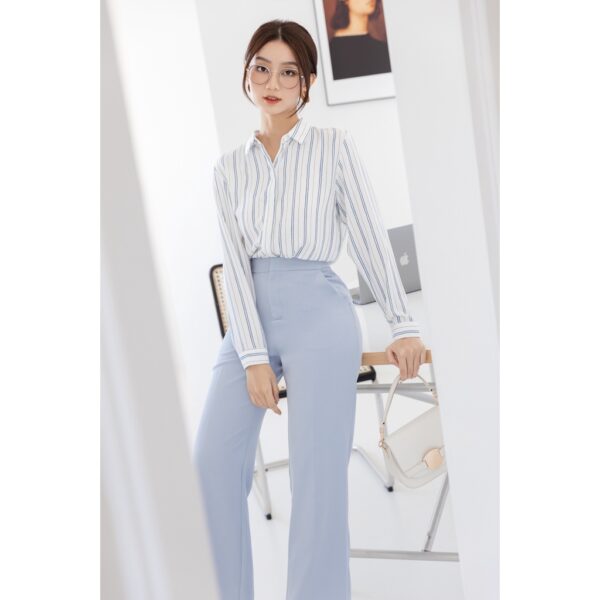 Quần Ống Suông Công Sở Nữ GILLEE Tuyết Mưa Cơ Bản - Hình ảnh 9