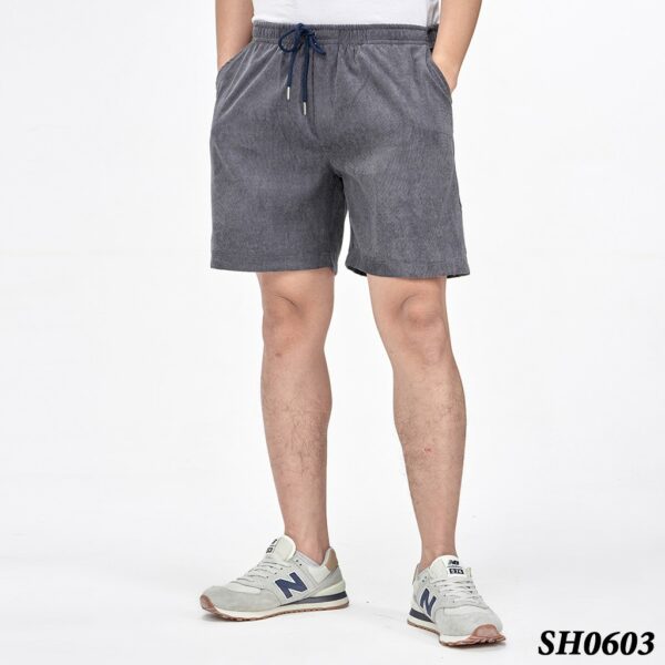 Quần Short Đùi Nhung Tăm Nam Nữ ROUGH Form Unisex Chất Mát Mẻ, Trẻ Trung - Hình ảnh 4