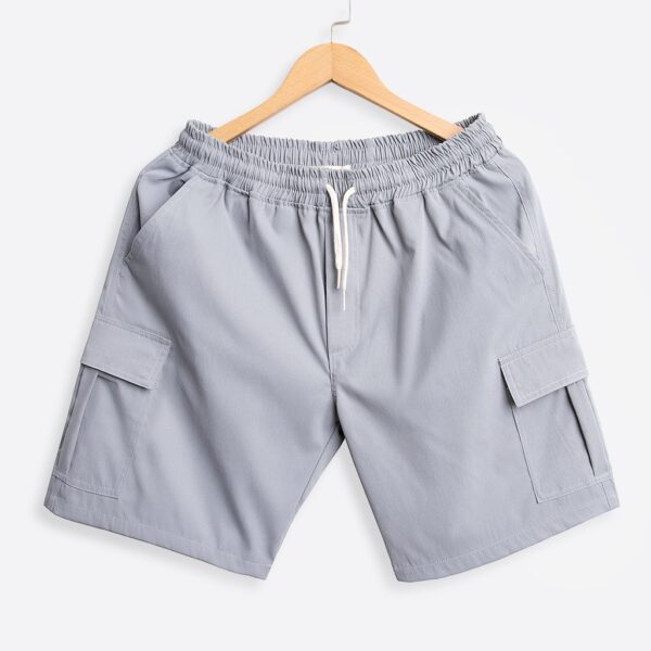 Quần Short Kaki Túi Hộp Unisex ROUGH Dáng Short Cộc Ulzzang Hàn Quốc - Hình ảnh 2