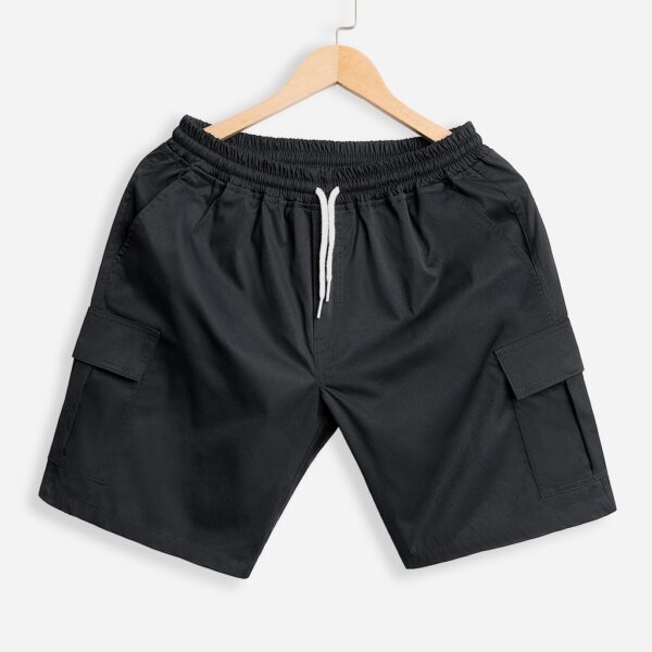 Quần Short Kaki Túi Hộp Unisex ROUGH Dáng Short Cộc Ulzzang Hàn Quốc - Hình ảnh 5